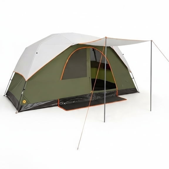 SANOPY 10 Person Instant Camping Tent with Removable Rainfly, Auto Setup Pop Up Tent for Family Outdoor /Hiking/Traveling with Carry Bag, Green