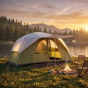 SANOPY 12 Person Instant Camping Tent with Removable Rainfly, Auto Setup Pop Up Tent for Family Outdoor /Hiking/Traveling with Carry Bag, Green