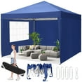 thumbnail image 1 of SANOPY 10 x 10 FT Pop Up Canopy Tent with 3 Sidewalls, Easy Up Canopy 10x10 Waterproof Commercial Outdoor Gazebo Portable Shelter Instant Tents for Parties,Backyard,Flea Market, 1 of 6