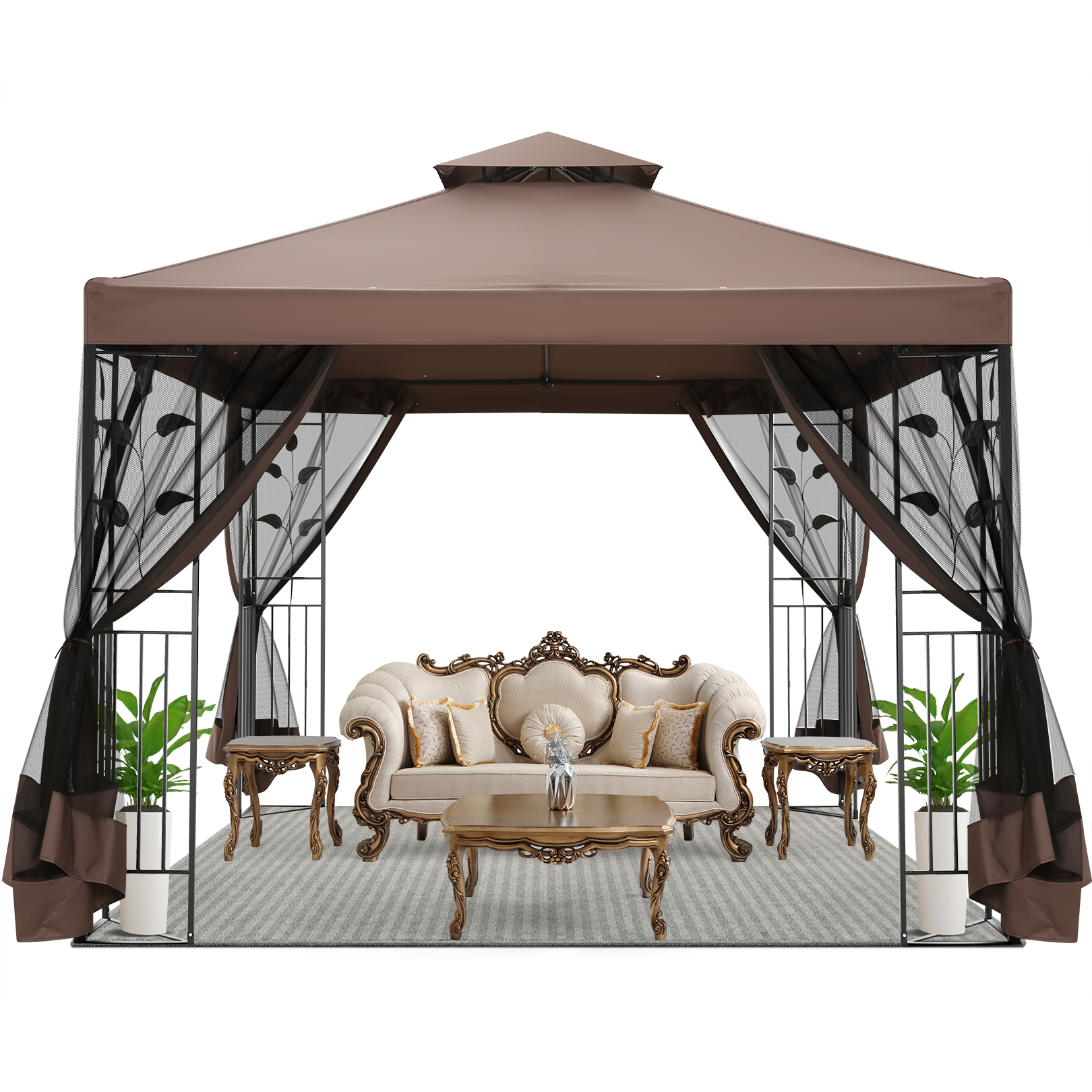 Sojag Roma Gazebo, 10 x 10 ft, Gazebos for Patios and Entertaining