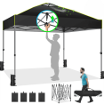 thumbnail image 1 of COBIZI 10' x 10' Outdoor Canopy Party Tent EZ Pop Up Canopy Commercial Instant Canopies Gazebo with Air Vent, 8 Stakes & 4 Ropes & 4 Sandbags for Beach Wedding Picnics Camping, 1 of 11