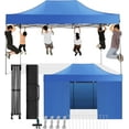 thumbnail image 1 of SANOPY 10' x 15' Blue Heavy Duty Pop Up Outdoor Canopy, Waterproof, 1 of 10