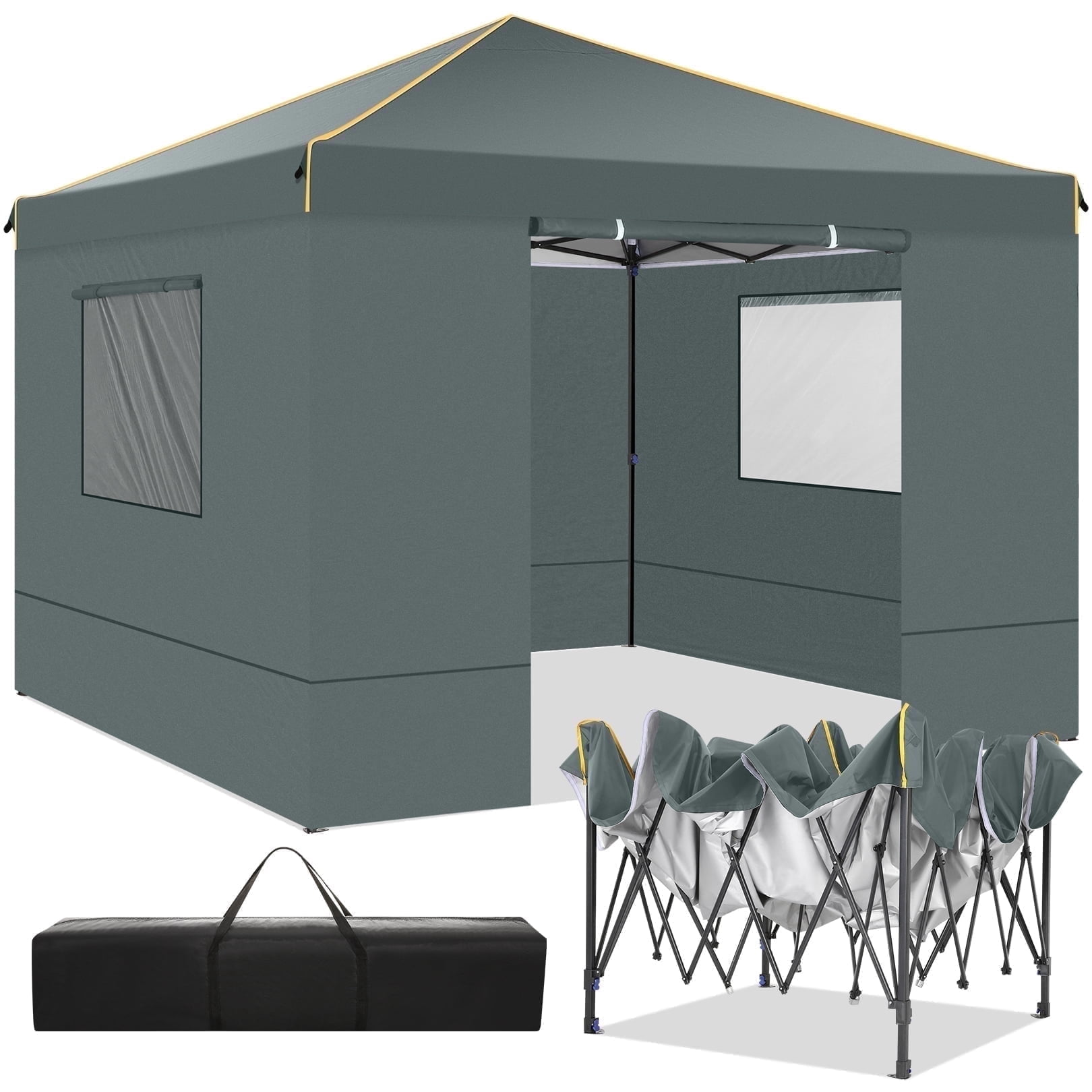 SANOPY 10' x 10' Pop up Canopy Tent, UV and Rain Resistant Canopy ...