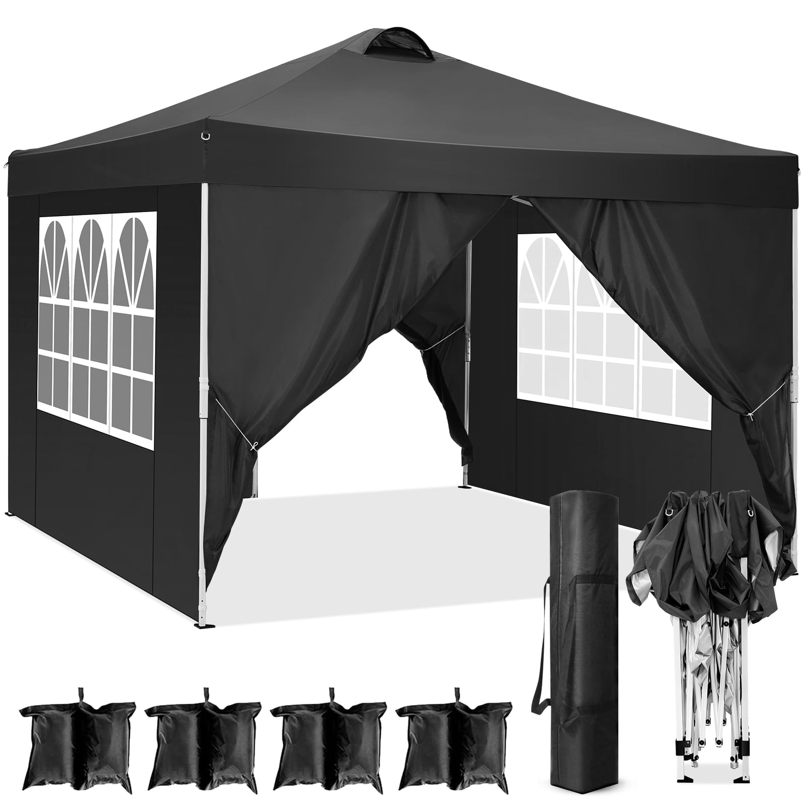 SANOPY 10' x 10' Straight Leg Popup Canopy Tent Easy Two Person Setup