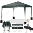 thumbnail image 1 of SANOPY 10'x10' EZ Pop Up Canopy Tent Outdoor Party Instant Shelter Portable Folding Beach Canopy with 4 Sandbag & Carrying Bag, Blue, 1 of 9
