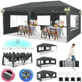 Coleman 10' x 10' Instant Straight Leg Canopy Gazebo with Coleman 10' x 10' Instant Straight Leg Canopy Gazebo with