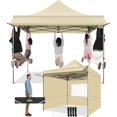 thumbnail image 1 of SANOPY 10x10 FT Pop Up Canopy Tent with Awning,Heavy Duty Canopy UPF 50+ All Season Wind Waterproof Commercial Outdoor Street Vendors Party Tents for Parties Canopy with Carry Bag, 1 of 4