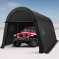 thumbnail image 1 of SANOPY 10x15 Carport Heavy Duty Portable Garage Car Port Canopy Tent with All-Steel Metal Frame & Vents, Round Style Outdoor Storage Shed for Car, Truck, Boat, Patio Furniture Anti-Snow Waterproof, 1 of 11