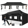 thumbnail image 1 of SANOPY 10x30 FT Pop Up Canopy Tent with Awning,Heavy Duty Canopy UPF 50+ All Season Wind Waterproof Commercial Outdoor Street Vendors Party Tents for Parties Canopy with Roller Bag, 1 of 5