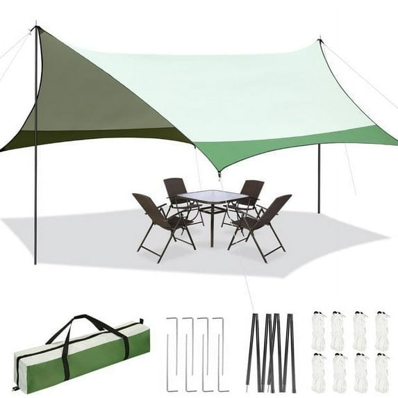 SANOPY 15 Person Waterproof Camping Tent Tarp with Storage Bag