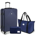 thumbnail image 1 of SANOPY 20" Carry-On Luggage Set, Hardside 3PCS Lightweight ABS+PC Suitcase Set with TSA Lock and Spinner Wheels, Blue, 1 of 8