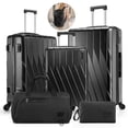 thumbnail image 1 of SANOPY 5-Piece Luggage Set: 20"+24"+28" PC Luggage Hardshell Carry on Suitcase with Spinner Wheels & TSA Lock + Cosmetic Bag & Versatile Fitness Duffel, 1 of 9