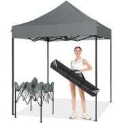 SANOPY 6.6x6.6ft Pop Up Canopy Tent, Heavy Duty Canopy Ez Up All Weather Waterproof Outdoor Canopy Tent for Parties, Beach, Garden, Camping with 1 Handbag, 3 Adjustable Heights, UPF50+
