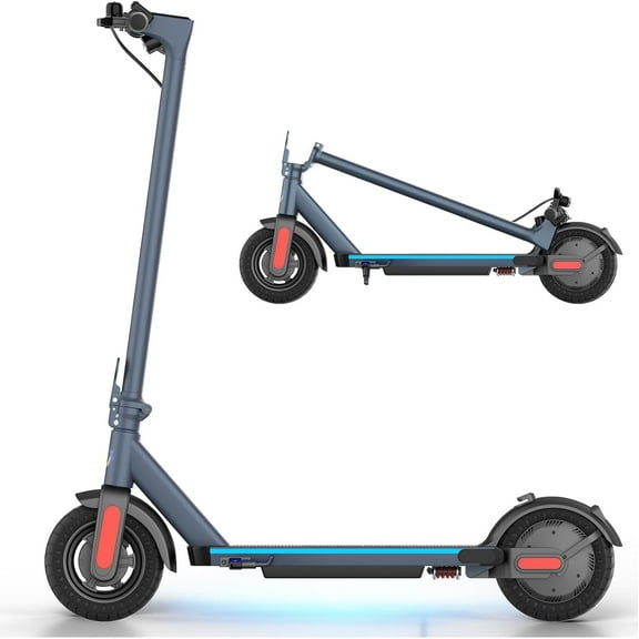 SANOPY Electric Scooter,Foldable Commuting E Scooter with Cruise Control, Dual Braking System & Shock Absorption, 500W Motor, 25 Miles Range & 20Mph, 11" Solid Tires Electric Scooter Adults, Blue