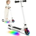 thumbnail image 1 of SANOPY Electric Scooter for Kids Ages 6-14 with Dynamic Lights, LED Display, 8 MPH, 80 mins Ride Time, Adjustable Handlebar Height, Lightweight Kids Electric Kick Scooter, White, 1 of 10
