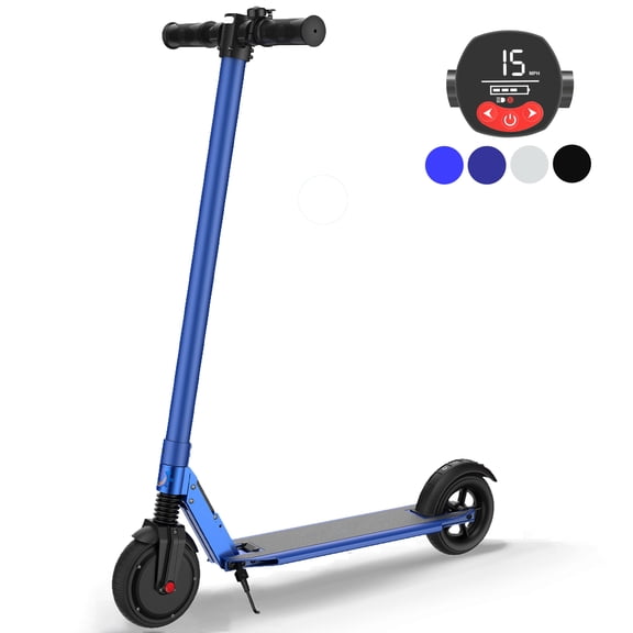 SANOPY Electric Scooter for Adults Ages 14+,up to 25 Miles 15mph, Adjustable Handlebar Height, 3 Speed Modes Foldable Commuter E-Scooter, Blue