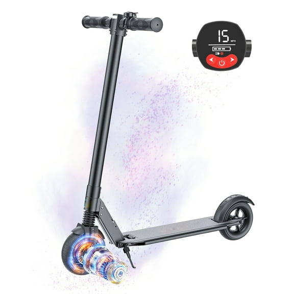 SANOPY Foldable Electric Scooter for Adults & Teens, Up to 20 Miles 16 MPH, Adjustable Handlebar Height, 3 Speed Modes Commuter Electric Scooter, Black