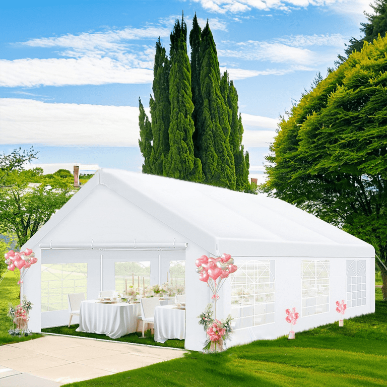 SANOPY Heavy Duty 20x20 Party Tent Assembled Canopy Tent, Portable - Main Image