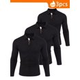 thumbnail image 1 of SANOPY Men's Cropped Long Sleeve Polo Shirts Relaxed Fit Basic Shirt Tops, 1 of 6