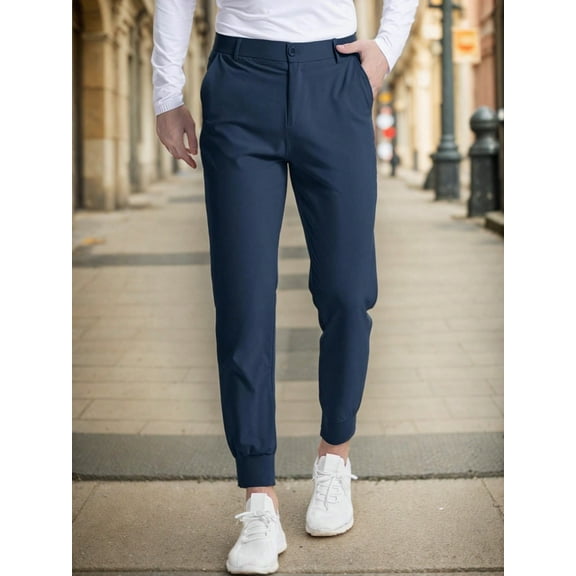 SANOPY Men's Golf Joggers Pants Lightweight Stretchy Slim Fit Pants Casual Wear With Pockets For Golf Running Work Travel