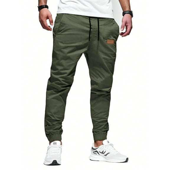 SANOPY Men's Outdoor Jogging Casual Pants Slim Cargo Workout For Running Sweatpants Hiking