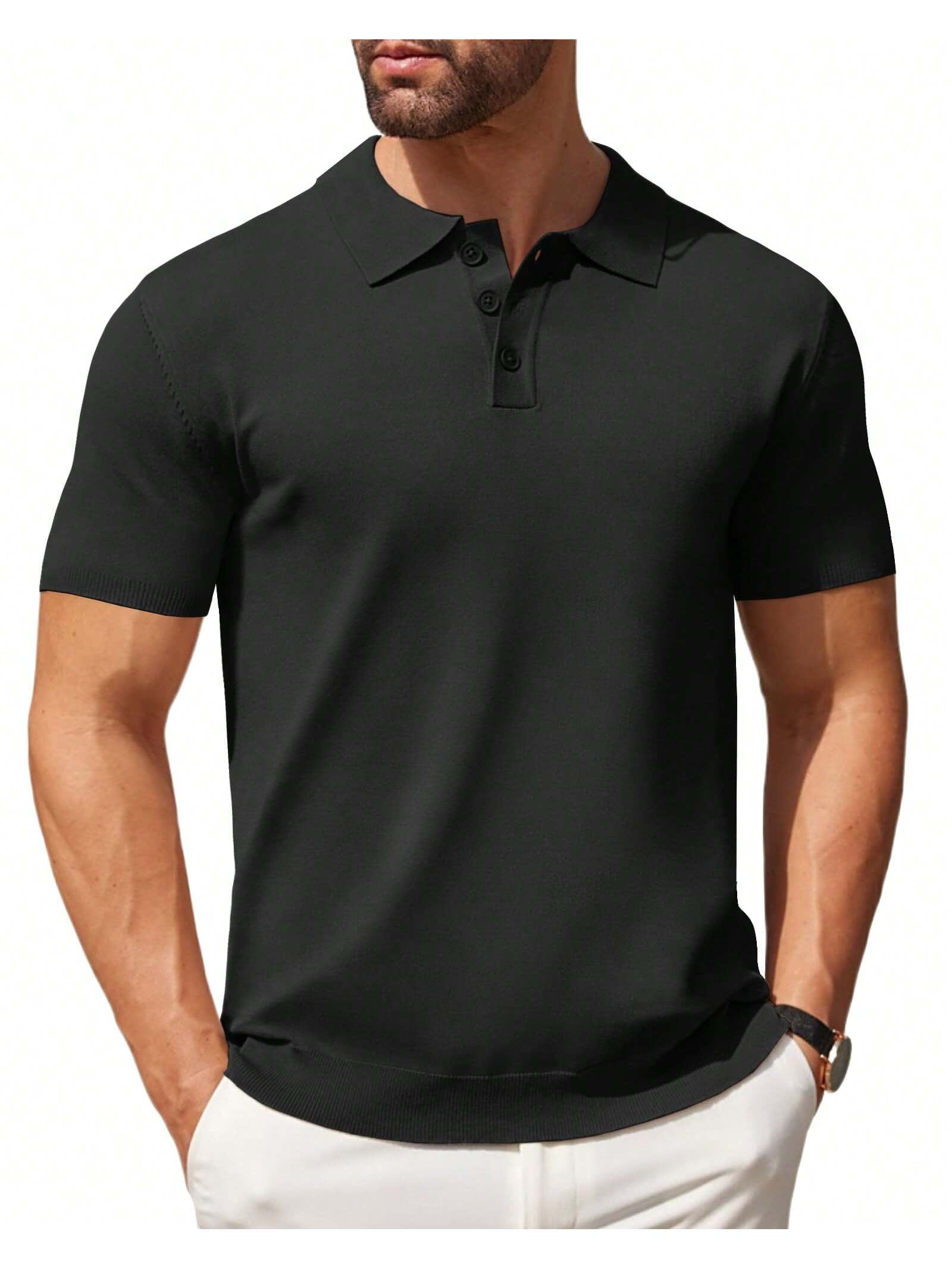 SANOPY Mens Polo Shirts Short Sleeve Stretch Golf Polo Shirts Dry Fit ...