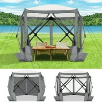 SANOPY Pop Up Gazebo Screen Tent Screen House for Camping, 10x10 Screen Room with Mosquito Netting, Hub Tent Instant Screened Canopy with Carrying Bag and Ground Stakes