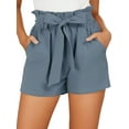 thumbnail image 1 of SANOPY Women Summer Casual Shorts with Pockets High Waist Bowknot Tie Chic Design Shorts, 1 of 6