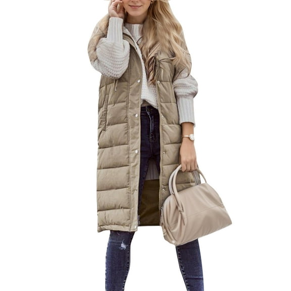 SANOPY Women's Winter Long Down Jacket Outerwear Warm Quilted Jacket