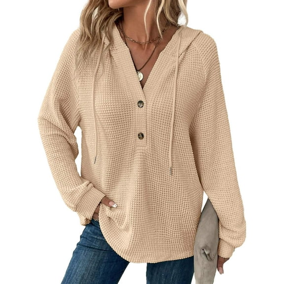 SANOPY Womens Oversized Sweatshirts V Neck Casual Pullover Women 2025 Fall Fashion Long Sleeve Tops Outfits Clothes