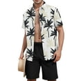 thumbnail image 1 of Men's 2 Piece Vacation Beach Outfits Floral Button Down Shirt and Shorts Sets, 1 of 4