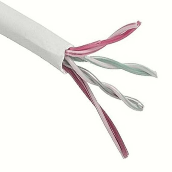 SANOXY Cables and Adapters; 1000ft Cat5e 350 MHz UTP Solid Plenum Bulk Ethernet Bare Copper Cable, White