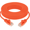 thumbnail image 1 of SANOXY 100ft Cat6a UTP 10G Ethernet Network Patch Cable Snagless 24AWG Bare Copper, Orange, 1 of 7