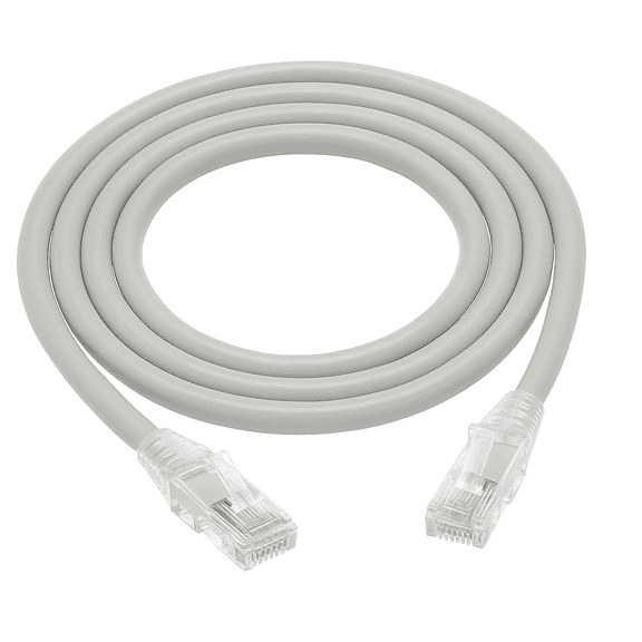 SANOXY 10ft Cat6 Ethernet Patch Cable UTP Bare Copper Snagless  Gray