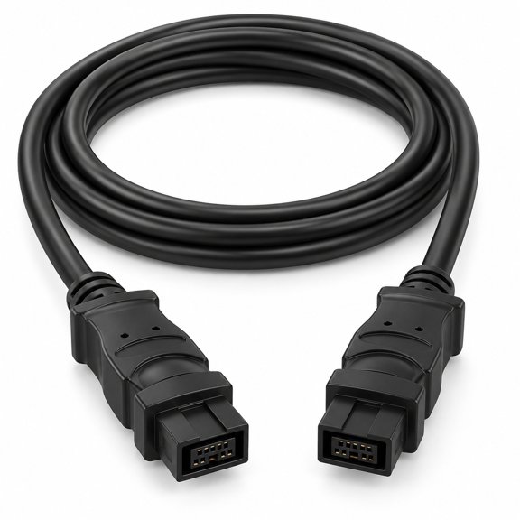 Sanoxy 10ft IEEE 1394b 800Mbps 9-pin to 9-pin, Black