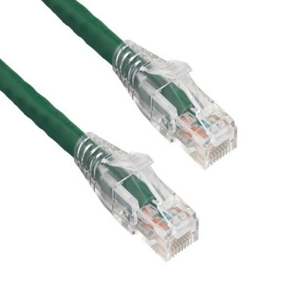 SANOXY Cables and Adapters; 14ft Cat6 550 MHz UTP Ethernet Network Patch Cable with Clear Snagless Boot, Green