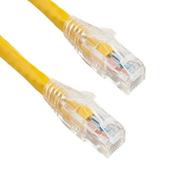 SANOXY Cables and Adapters; 14ft Cat6 550 MHz UTP Ethernet Network Patch Cable with Clear Snagless Boot, Yellow