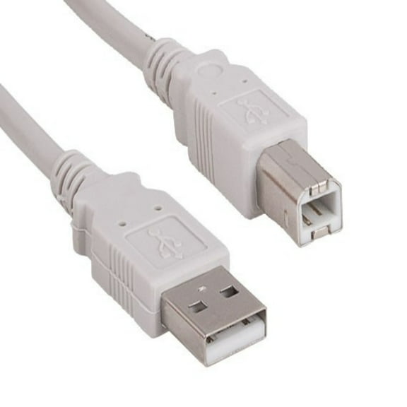 SANOXY Cables and Adapters; 15ft USB2.0 A Male to B Male Cable, Ash White