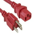 thumbnail image 1 of SANOXY Cables and Adapters;  1ft 18 AWG Universal Power Cord (IEC320 C13 to NEMA 5-15P), Red, 1 of 5