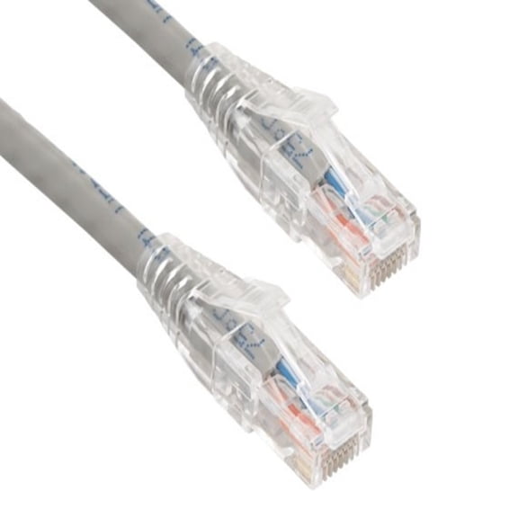 SANOXY Cables and Adapters; 1ft Cat6 550 MHz UTP Ethernet Network Patch Cable with Clear Snagless Boot, Gray