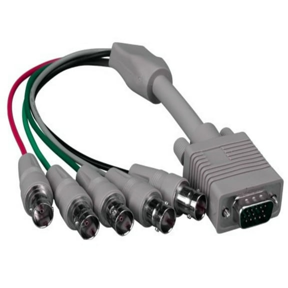 SANOXY Cables and Adapters; 1ft VGA HD15 Male to 5-BNC RGBHV Female Monitor Cable