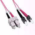 thumbnail image 1 of SANOXY Cables and Adapters; 2 Meters ST to SC Duplex 62.5/125 Multimode OM1 Fiber Optic Cable, 1 of 1