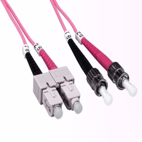 SANOXY Cables and Adapters; 2 Meters ST to SC Duplex 62.5/125 Multimode OM1 Fiber Optic Cable