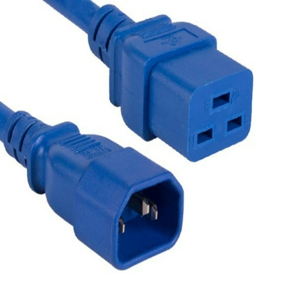 SANOXY Cables and Adapters; 2 PACK of3ft 14 AWG 15A 250V Power Cord (IEC320 C14 to IEC320 C19), Blue