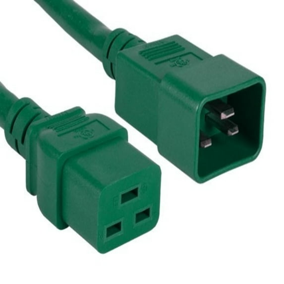 SANOXY Cables and Adapters; 2ft 12 AWG 20A 250V Heavy Duty Power Cord (IEC320 C20 to IEC320 C19), Blue
