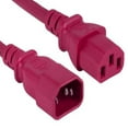 thumbnail image 1 of SANOXY Cables and Adapters; 3ft 14 AWG Computer Power Extension Cord IEC320 C13 to IEC320 C14, Red, 1 of 1