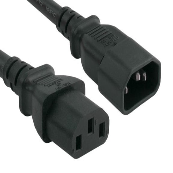 SANOXY Cables and Adapters; 3ft IEC-320 C13 to C14 Heavy-Duty Power Extension Cord (IEC320 C13 to IEC320 C14)