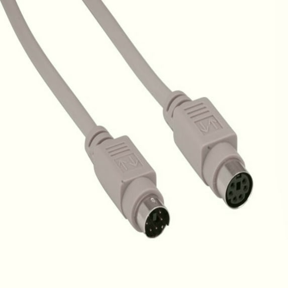 SANOXY Cables and Adapters; 50ft Mini-DIN6 M/F PS/2 Keyboard/Mouse Extension Cable