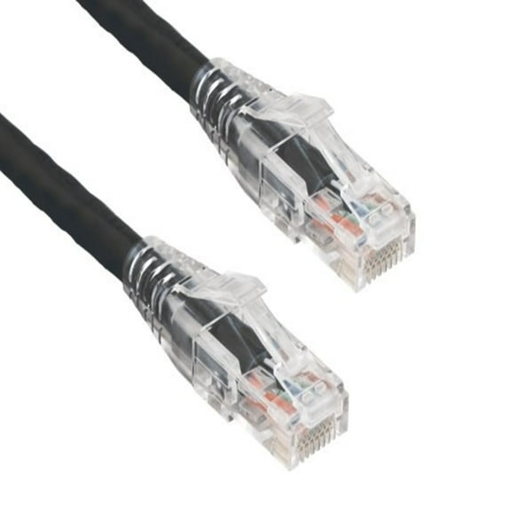 SANOXY Cables and Adapters; 5ft Cat6 550 MHz UTP Ethernet Network Patch Cable with Clear Snagless Boot, Black