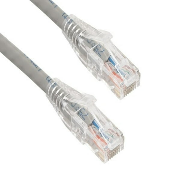 SANOXY Cables and Adapters; 5ft Cat6 550 MHz UTP Ethernet Network Patch Cable with Clear Snagless Boot, Gray